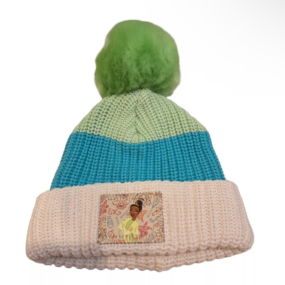 Disney Parks Love Your Melon PRINCESS TIANA Kids' Knit Beanie with Pom